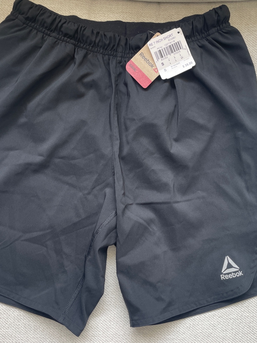 Reebok Black Athletic Training Shorts with Logo